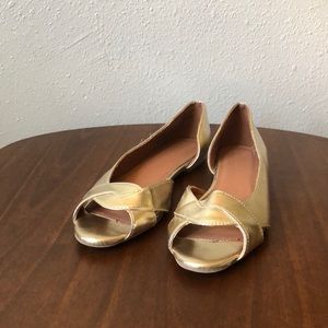 ASOS Gold Flats Women’s US Size 8